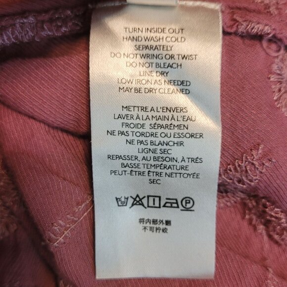 Anthropologie Pilcro Baby Doll Top L Embroidered Floral Sequins Dusty Rose Boho - Picture 5 of 10